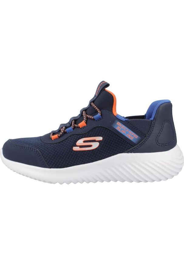 skechers - Tenisówki Skechers Model Bounder - Brisk-burs Slip-ins Kolor Niebieski. Kolor: niebieski. Materiał: syntetyk, tkanina. Sport: turystyka piesza