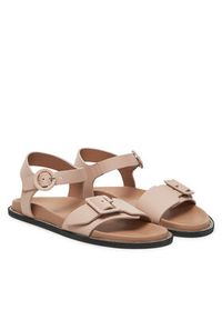 Pollini Sandały SA16182C0MTCS122 Beżowy. Kolor: beżowy. Materiał: skóra
