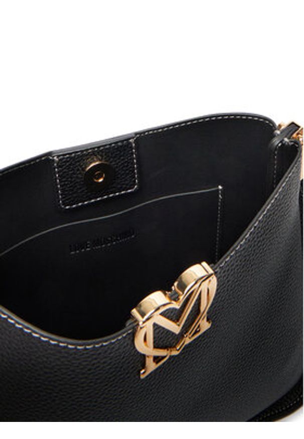 Love Moschino - LOVE MOSCHINO Torebka JC4127PP1OLM0000 Czarny. Kolor: czarny. Materiał: skórzane