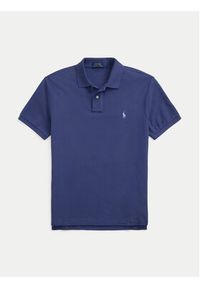 Polo Ralph Lauren Polo 710536856441 Granatowy Slim Fit. Typ kołnierza: polo. Kolor: niebieski. Materiał: bawełna