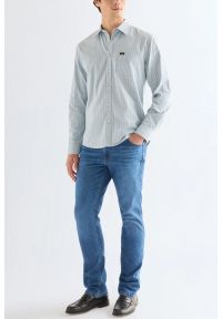 Wrangler - MĘSKA KOSZULA WRANGLER 1 PKT SHIRT BLUE STRIPE 112378486 #2