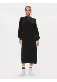 Tommy Jeans Sukienka dzianinowa DW0DW16483 Czarny Relaxed Fit. Kolor: czarny. Materiał: bawełna, dzianina #1