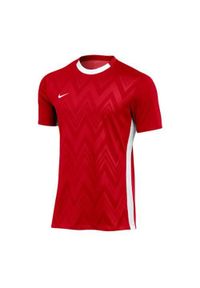 Koszulka treningowa męska Nike Dri-fit. Kolor: czerwony, wielokolorowy, biały. Materiał: poliester. Długość rękawa: krótki rękaw. Technologia: Dri-Fit (Nike). Długość: krótkie. Sport: bieganie #1