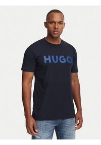 Hugo - HUGO T-Shirt Dulivio 50467556 Granatowy Regular Fit. Kolor: niebieski. Materiał: bawełna #1
