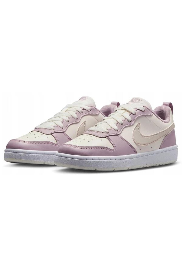 Buty Sportowe Mlodziezowe Nike Court Borough Low Recraft (Gs). Okazja: na co dzień, na uczelnię. Kolor: beżowy. Model: Nike Court. Sport: bieganie