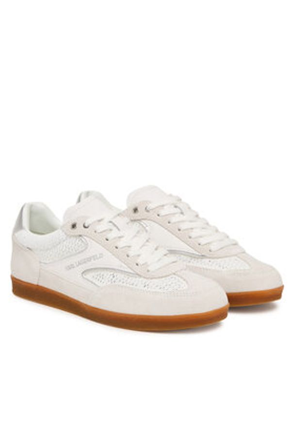 Karl Lagerfeld - KARL LAGERFELD Sneakersy Kandidate KL63826 Biały. Kolor: biały. Materiał: zamsz, skóra