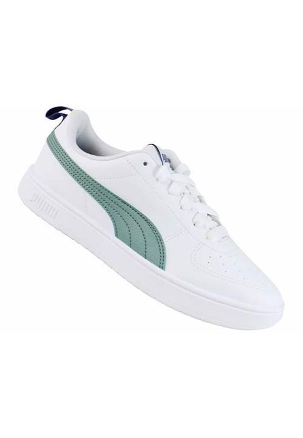Buty do chodzenia damskie Puma Rickie Jr. Zapięcie: sznurówki. Kolor: biały. Materiał: guma, materiał, tkanina, syntetyk. Szerokość cholewki: normalna. Sport: turystyka piesza