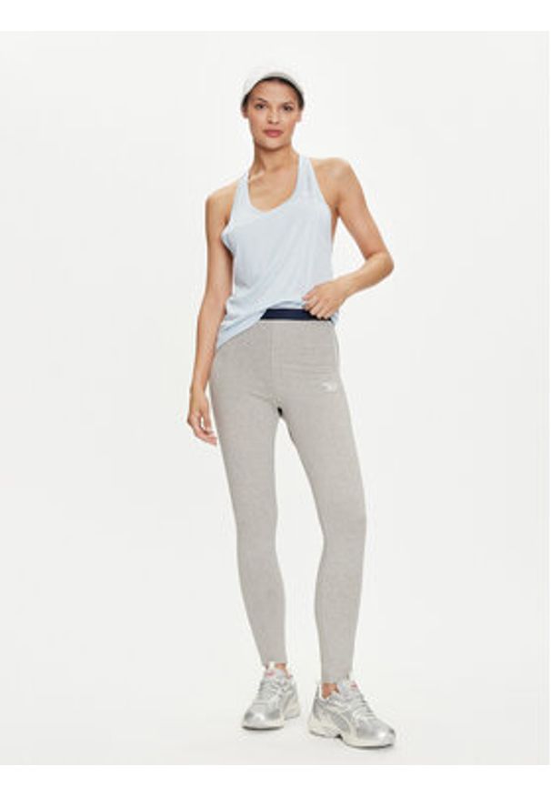 Reebok Legginsy Rie 100037515 Szary Slim Fit. Kolor: szary. Materiał: bawełna