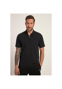 JAY-PI - Męska Koszulka polo FLEXNAMIC® outdoor rękaw 1/2 pika. Typ kołnierza: polo. Kolekcja: plus size. Kolor: czarny. Materiał: bawełna, elastan, materiał