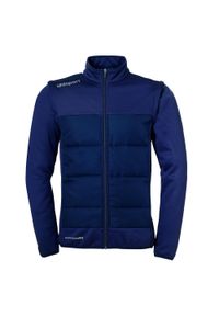UHLSPORT - Kurtka z odpinanymi rękawami Uhlsport Essential. Kolor: wielokolorowy, niebieski, czarny. Materiał: materiał. Sport: piłka nożna