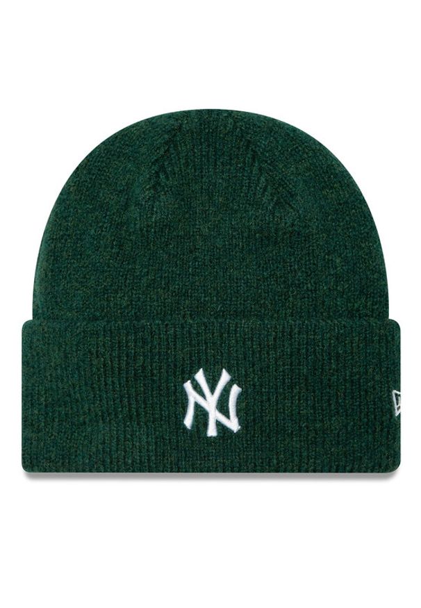 New Era Czapka New York Yankees Wide Cuff Knit Beanie 60580768 Zielony. Kolor: zielony. Materiał: poliester, materiał