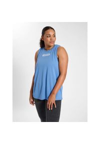 Damski tank top Hummel Curvy Plus. Kolor: niebieski. Materiał: materiał. Sport: fitness