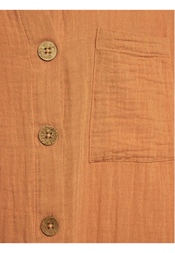 Billabong Koszula Swell ABJWT00487 Brązowy Relaxed Fit. Kolor: brązowy. Materiał: bawełna