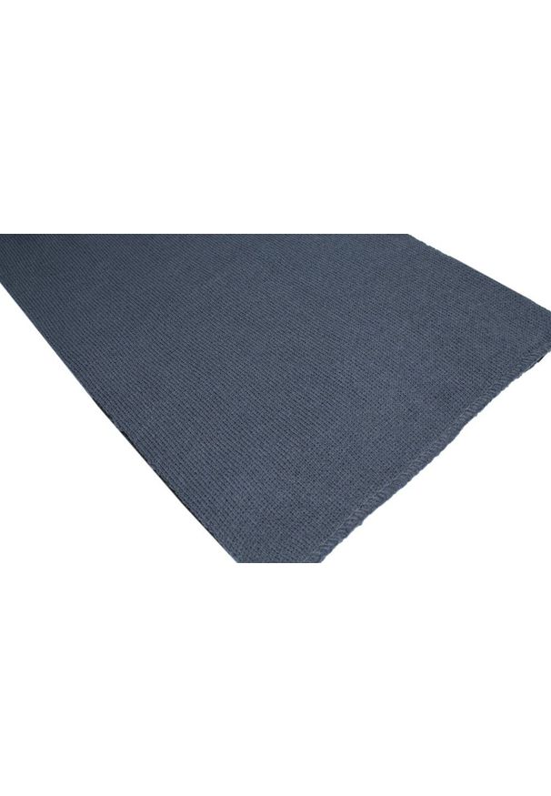 Szalik Męski, Jeansowy, Niebieski Jednokolorowy, Dziergany, Jesienno-Zimowy -Pako Jeans. Kolor: niebieski. Materiał: dziergany. Sezon: jesień, zima. Styl: elegancki, klasyczny