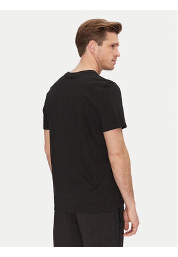 Moose Knuckles T-Shirt Dalon M15MT733 Czarny Regular Fit. Kolor: czarny. Materiał: bawełna