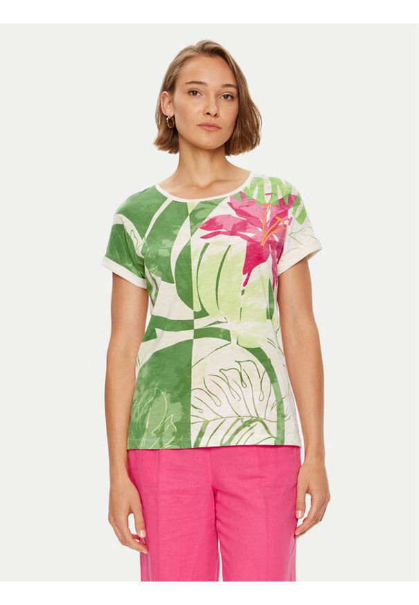 Olsen T-Shirt 11104863 Kolorowy Regular Fit. Materiał: bawełna. Wzór: kolorowy