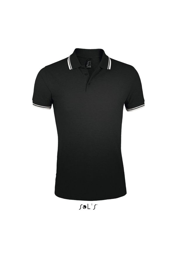 SOL'S - Polo Sol's Pasadena. Typ kołnierza: polo. Kolor: wielokolorowy, biały, czarny. Styl: elegancki