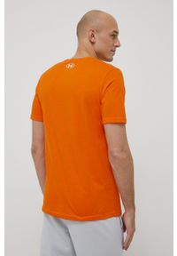 Under Armour - T-shirt 1326849 1326849-101. Okazja: na co dzień. Kolor: pomarańczowy. Materiał: dzianina. Styl: casual #5