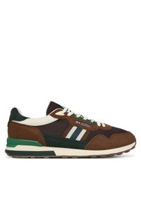 Pepe Jeans Sneakersy Kingston College M PMS400010 Brązowy. Kolor: brązowy. Materiał: zamsz, skóra