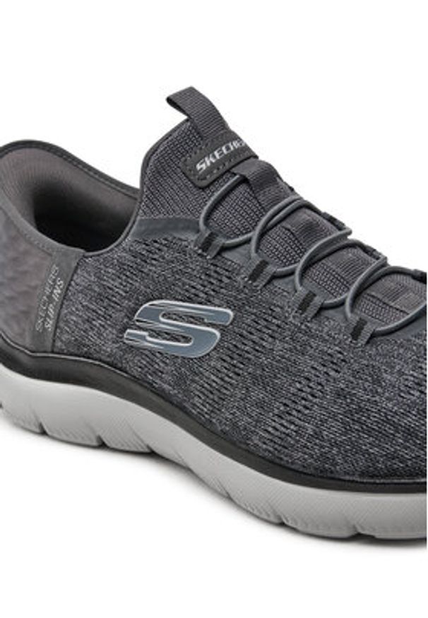 skechers - Skechers Sneakersy 232469 CCBK Szary. Kolor: szary. Materiał: materiał