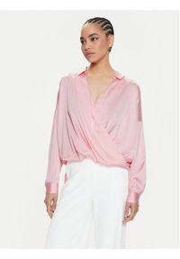 Imperial Koszula CJF4HDG Różowy Relaxed Fit. Kolor: różowy. Materiał: syntetyk, satyna