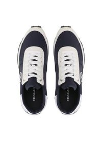Trussardi Jeans - Trussardi Sneakersy 77A00512 Granatowy. Kolor: niebieski. Materiał: materiał