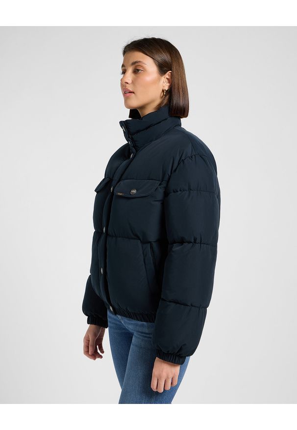 Lee - DAMSKA KURTKA LEE RIDER PUFFER JACKET BLACK 112370872