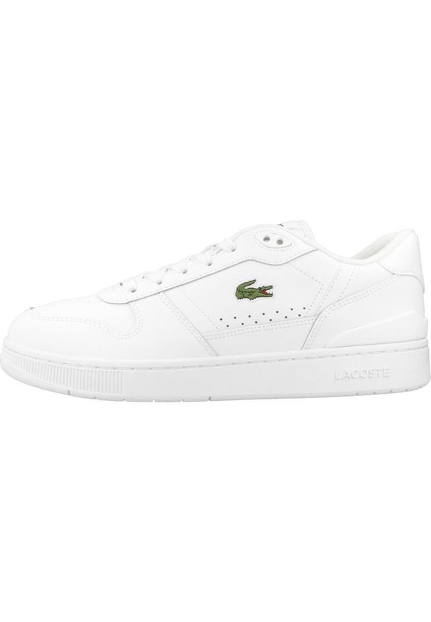 Tenisówki Lacoste Model T-clip Set Kolor Biały. Kolor: biały. Materiał: guma, skóra, tkanina, materiał, syntetyk. Sport: turystyka piesza