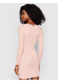 Guess Sukienka dzianinowa Cecile W1YK1H Z2V60 Różowy Slim Fit. Kolor: różowy. Materiał: wiskoza, dzianina #4