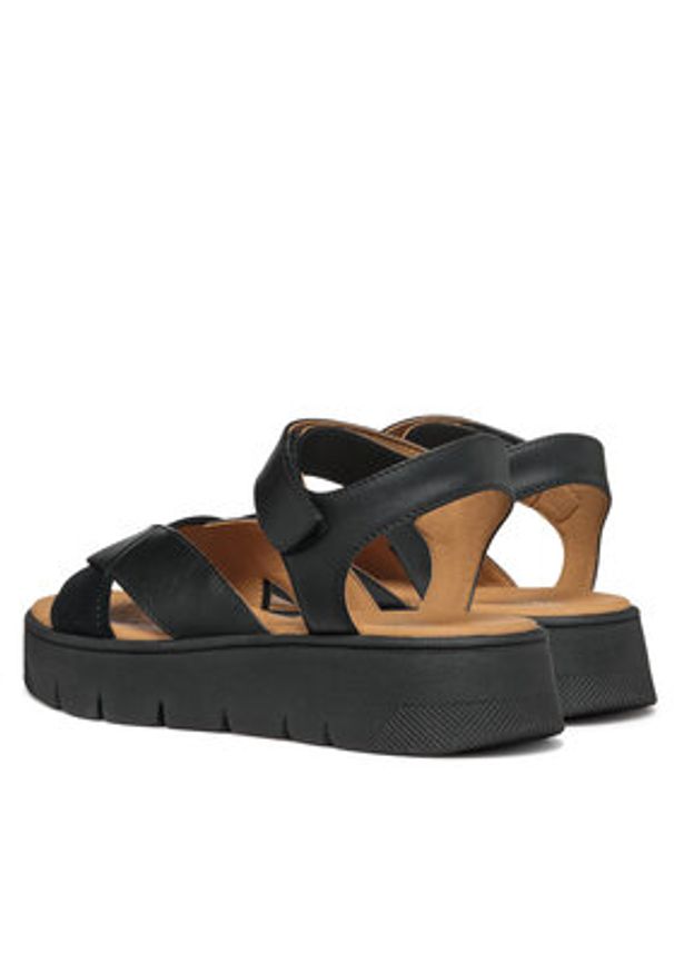 Geox Sandały D Dandra 40 D55SCB 05422 C9999 Czarny. Kolor: czarny. Materiał: skóra