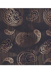 Mucha Męska w Zestawie z Poszetką - Alties - Jasnobrązowy Wzór Paisley. Kolor: beżowy, wielokolorowy, brązowy. Wzór: paisley. Styl: elegancki, sportowy #4