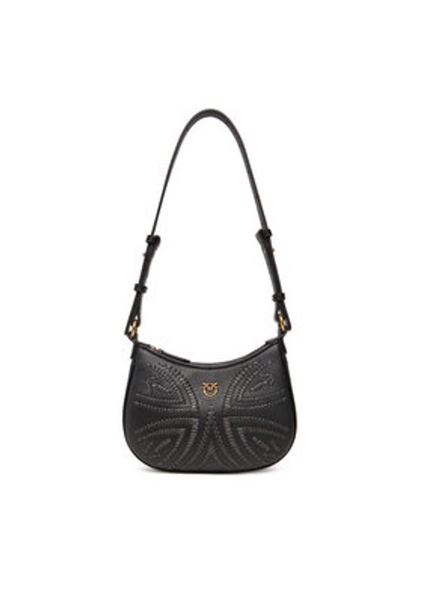 Pinko - PINKO Torebka Half Moon Baby PE 25 PLTT 103538 A2C3 Czarny. Kolor: czarny. Materiał: skórzane