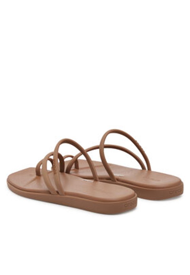 Crocs Japonki Miami Toe Loop Sandal 209862 Brązowy. Kolor: brązowy