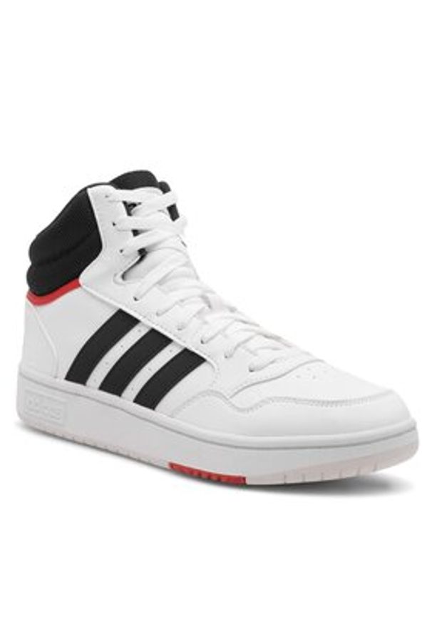 Adidas - adidas Sneakersy HOOPS 3.0 MID GY5543 Biały. Kolor: biały. Materiał: materiał