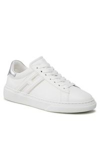 Hogan - HOGAN Sneakersy HXW3650J310RNQ Biały. Kolor: biały. Materiał: skóra #3