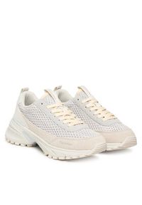 Calvin Klein Sneakersy Hike Runner Lace Up Techmix YW0YW02030 Écru. Materiał: skóra #5