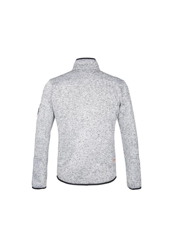 Aulp - Polar bluza rozpinana dzianinowa melanżowa Navoy AULP 3 kieszenie. Kolor: szary. Materiał: dzianina, polar. Wzór: melanż. Sezon: zima. Sport: narciarstwo