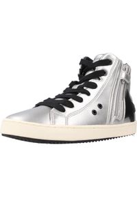 Geox - Buty GEOX J KALISPERA G. Srebrny. Kolor: szary. Materiał: syntetyk, tkanina. Sport: turystyka piesza