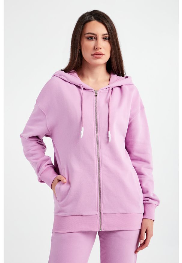 Patrizia Pepe - BLUZA PATRIZIA PEPE. Typ kołnierza: kaptur. Wzór: napisy