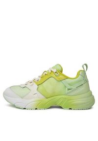 Calvin Klein Jeans Sneakersy Retro Tennis Low Lace Mix Ml Sat YW0YW01307 Zielony. Kolor: zielony. Materiał: materiał #4
