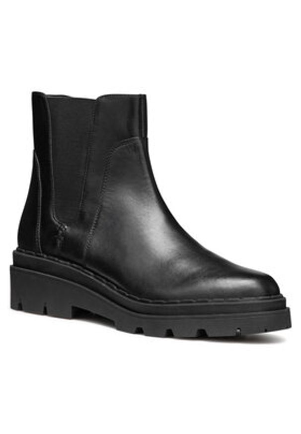 Geox Sztyblety D Felleny D46XEC 043NH C9999 Czarny. Kolor: czarny. Materiał: materiał