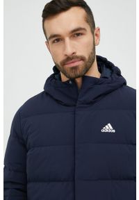Adidas - adidas kurtka puchowa męska kolor granatowy zimowa. Kolor: niebieski. Materiał: puch. Sezon: zima #1