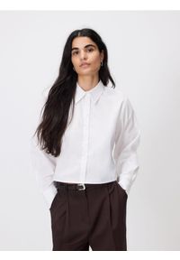 Reserved - Krótka koszula - biały. Kolor: biały. Materiał: tkanina, bawełna. Długość: krótkie