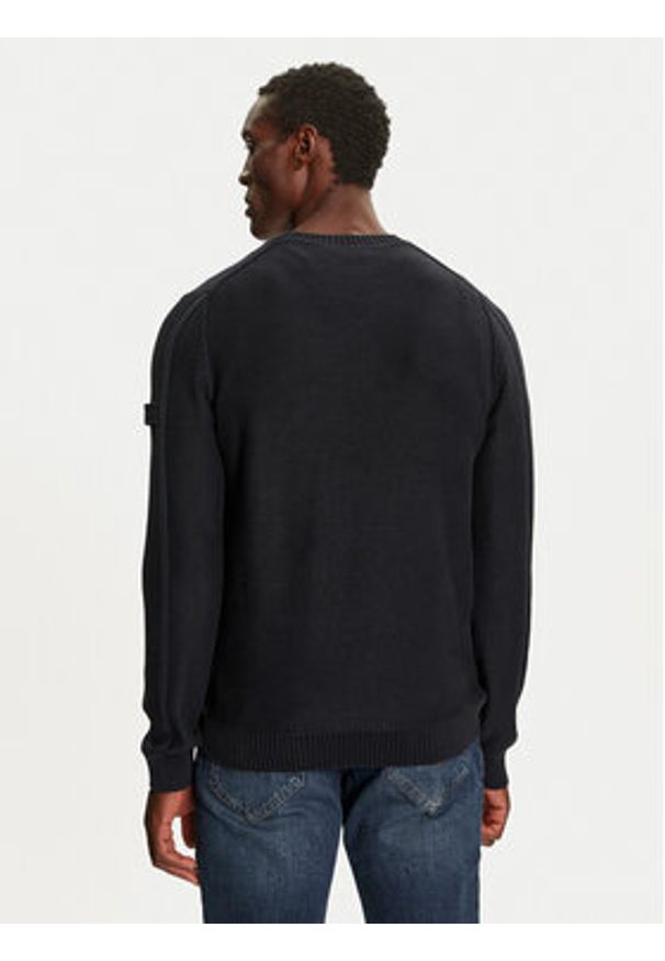 JOOP! Jeans Sweter 15 JJK-09Oweno 30042563 Granatowy Modern Fit. Kolor: niebieski. Materiał: bawełna