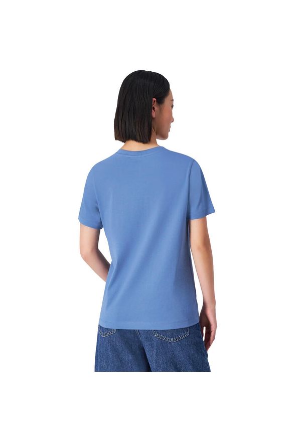 Champion - T-shirt Damski Z Bawełny Z Krótkim Rękawem. Kolor: niebieski. Materiał: bawełna. Długość rękawa: krótki rękaw. Długość: krótkie
