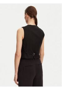 Weekend Max Mara Kamizelka Pace 2515151012 Czarny Slim Fit. Kolor: czarny. Materiał: len #3