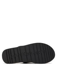Calvin Klein Jeans Klapki Cross Sandal Slipon Rp In Btw YM0YM00942 Czarny. Kolor: czarny #4