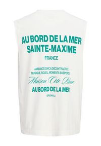 Jack & Jones Tank top Cassis 12295076 Biały Regular Fit. Kolor: biały. Materiał: bawełna #4