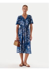 Tatuum Sukienka codzienna Detta T2509.193 Granatowy Regular Fit. Okazja: na co dzień. Kolor: niebieski. Materiał: wiskoza. Typ sukienki: proste. Styl: casual #4
