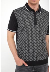 Karl Lagerfeld - Polo męskie z nadrukiem logo KARL LAGERFELD. Typ kołnierza: polo. Wzór: nadruk #2